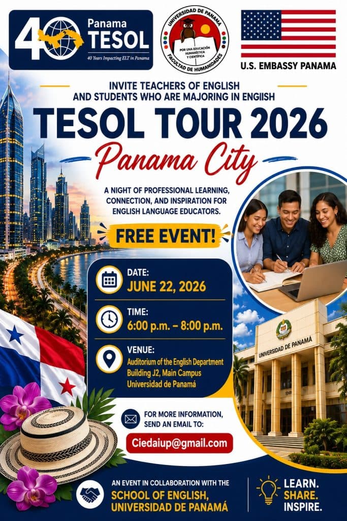 Foto de actividad comunitaria de Panamá TESOL, junio 2026